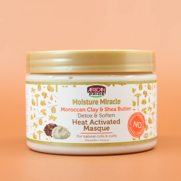 AFRICAN PRIDE Heat Activated Masque als 340g Variante; Vorderansicht des Produkts