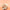 Afro Scrunchie Satin Beige Vorderansicht vor einem braunen Hintergrund