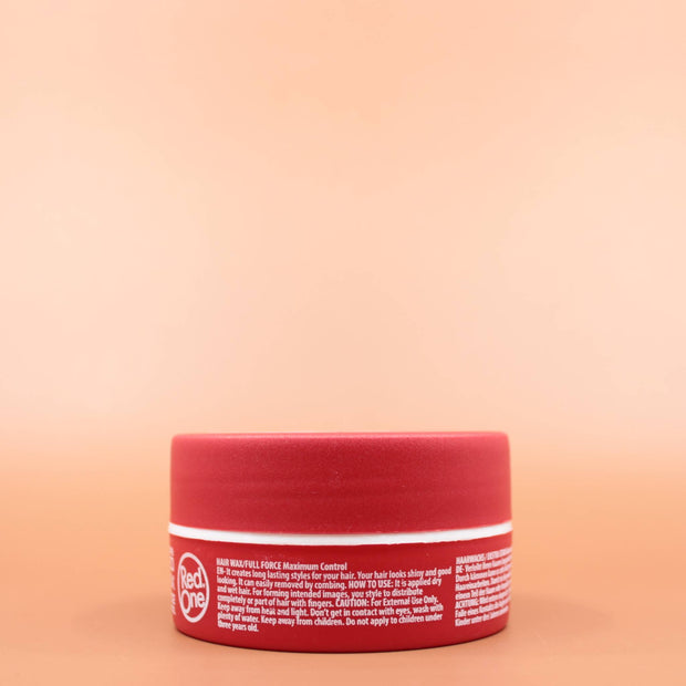 RED ONE Aqua Hair Wax Red 150ml in der Rückansicht.