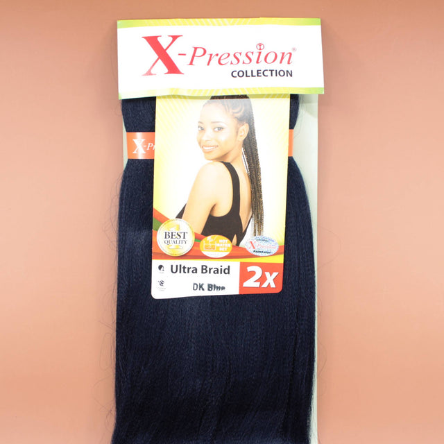 Kusthaar X-Pression Braiding Hair Pre-Stretched, Farbe Dunkelblau