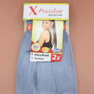 Kusthaar X-Pression Braiding Hair Pre-Stretched, Farbe Eisblau #Periwinkle