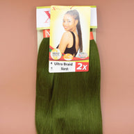 Kusthaar X-Pression Braiding Hair Pre-Stretched, Farbe Grün #Marsh