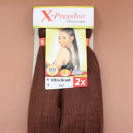 Kusthaar X-Pression Braiding Hair Pre-Stretched, Farbe Kastanienbraun #340