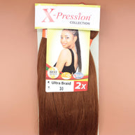 Kusthaar X-Pression Braiding Hair Pre-Stretched, Farbe Kupferbraun #30