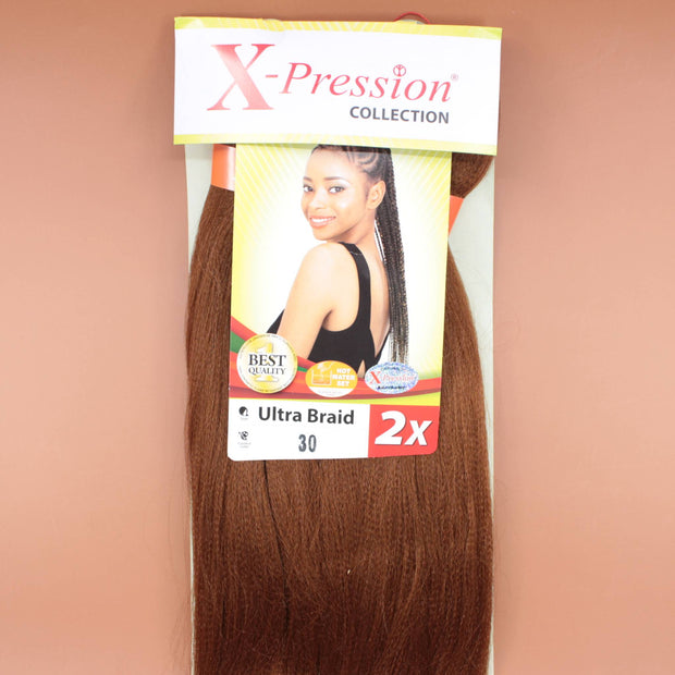 Kusthaar X-Pression Braiding Hair Pre-Stretched, Farbe Kupferbraun #30