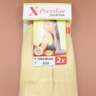 Kusthaar X-Pression Braiding Hair Pre-Stretched, Farbe Platinblond #613A