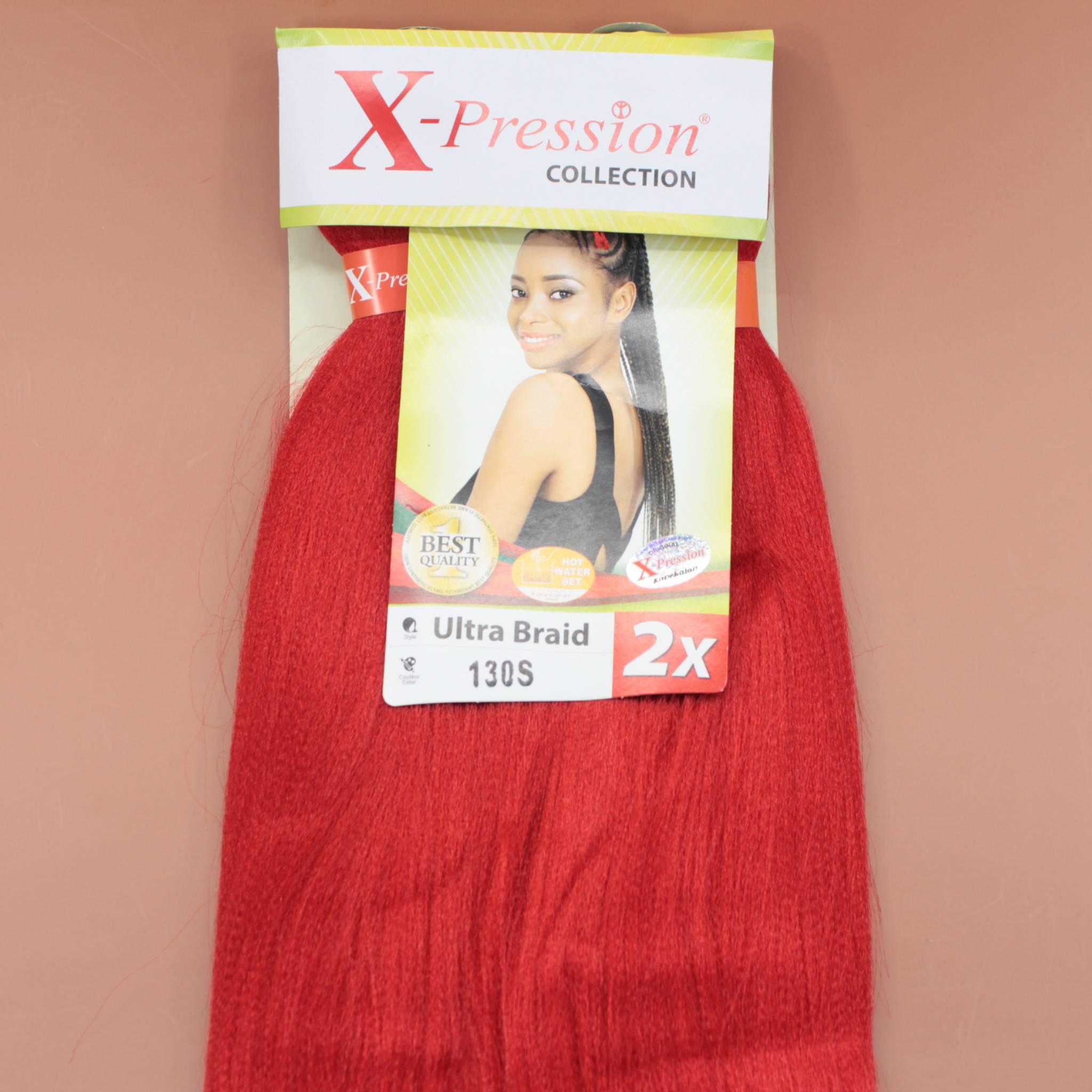 Kusthaar X-Pression Braiding Hair Pre-Stretched, Farbe Rot #130S