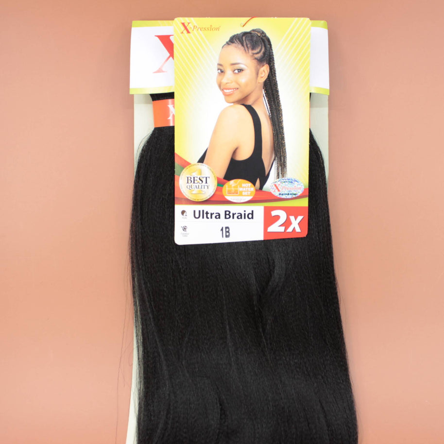 Kusthaar X-Pression Braiding Hair Pre-Stretched, Farbe natürliches Schwarz #1B