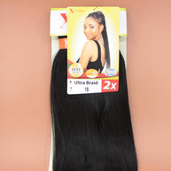 Kusthaar X-Pression Braiding Hair Pre-Stretched, Farbe natürliches Schwarz #1B