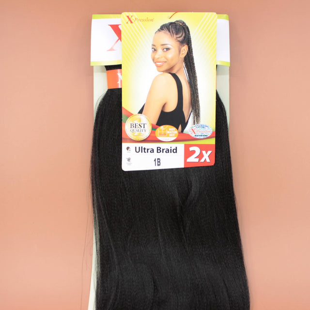 Kusthaar X-Pression Braiding Hair Pre-Stretched, Farbe natürliches Schwarz #1B