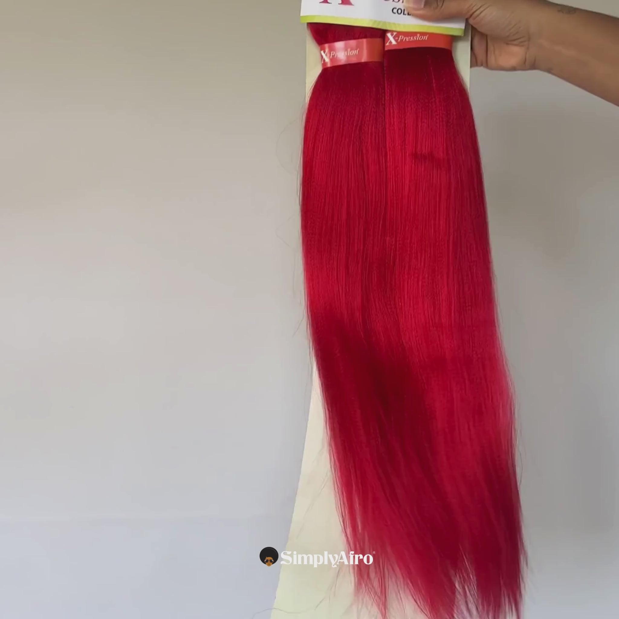 X-PRESSION Ultra Braid Hair Pre-Stretched Rot #130S