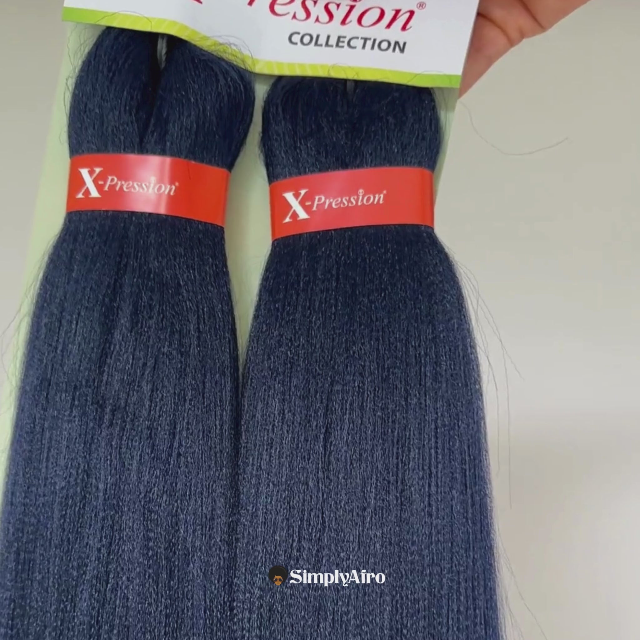 X-PRESSION Ultra Braid Hair Pre-Stretched Dunkelblau
