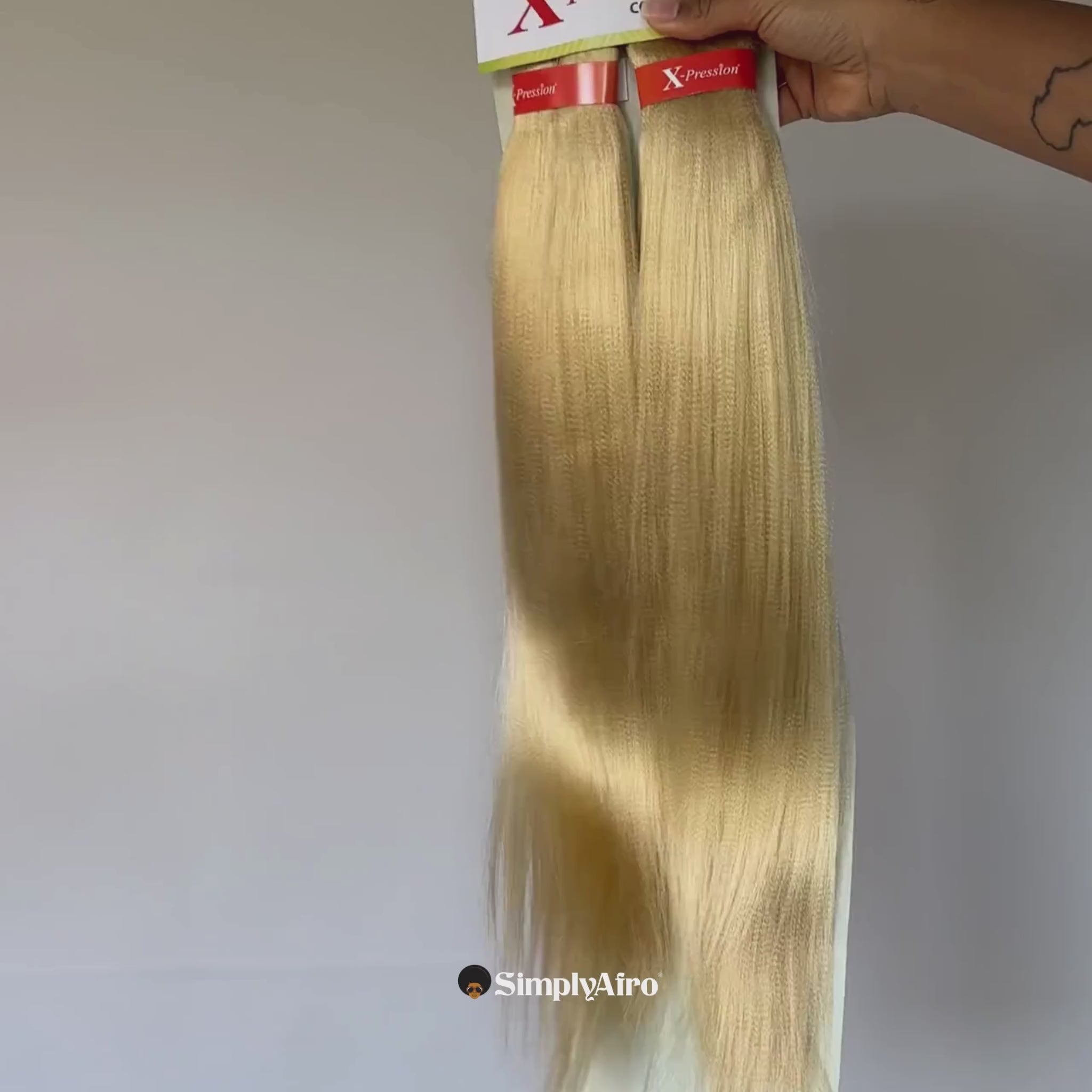 X-PRESSION Ultra Braid Hair Pre-Stretched Platinblond #613A