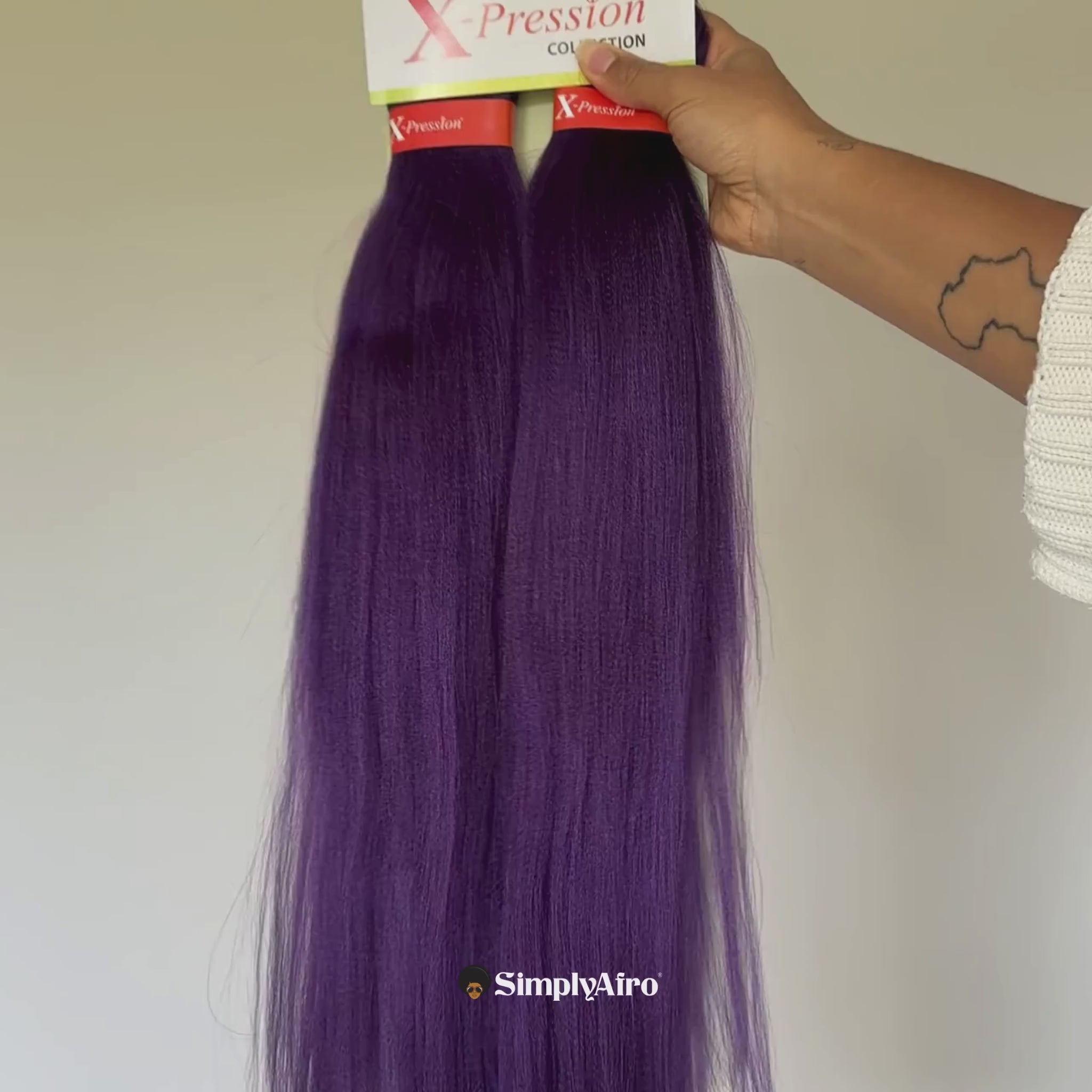 X-PRESSION Ultra Braid Hair Pre-Stretched Violet