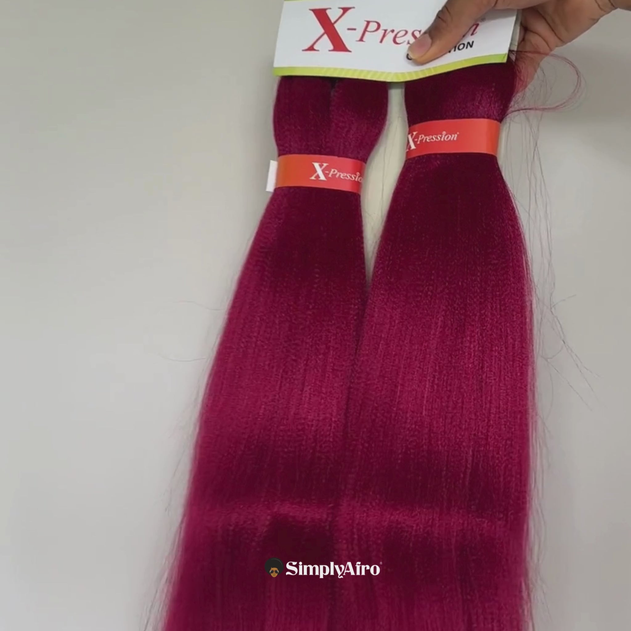 X-PRESSION Ultra Braid Hair Pre-Stretched Burgunder