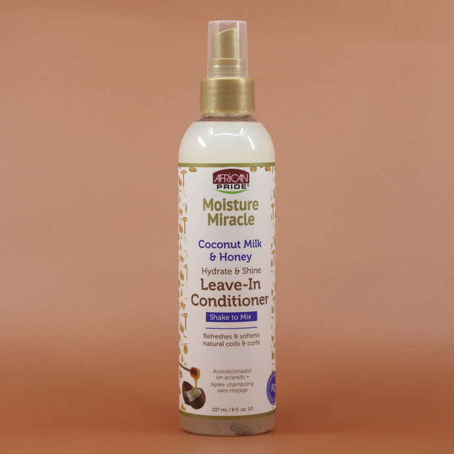 AFRICAN PRIDE Coconut Honey Leave-In Spray 237ml Flasche zum Sprühen Vorderseite