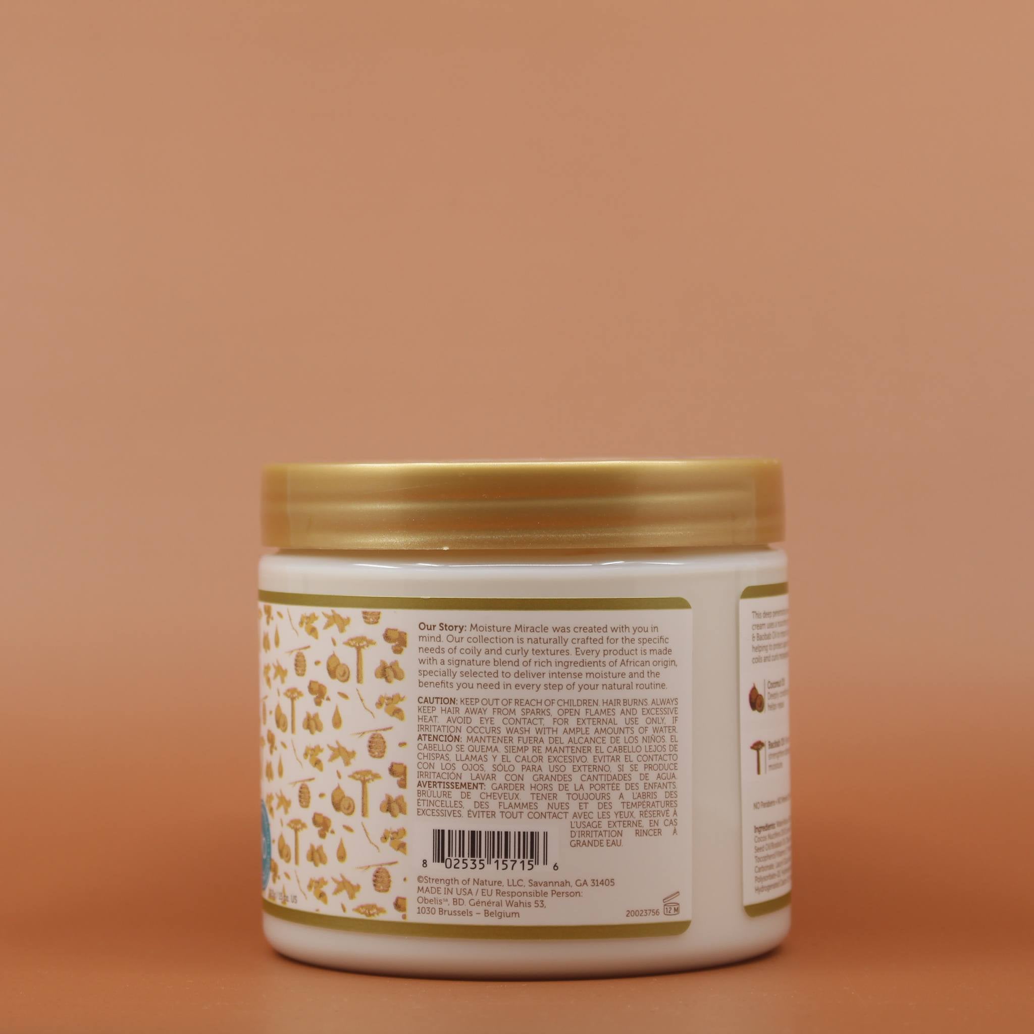 AFRICAN PRIDE Coconut Leave-In Creme 425g Behälter Rückseite