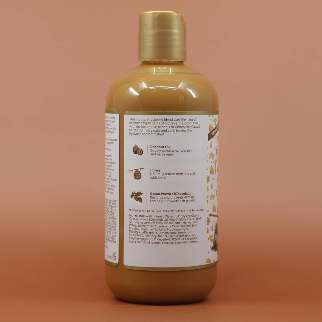 AFRICAN PRIDE Honey Chocolate Coconut Oil Conditioner 354ml Tube Rückseite