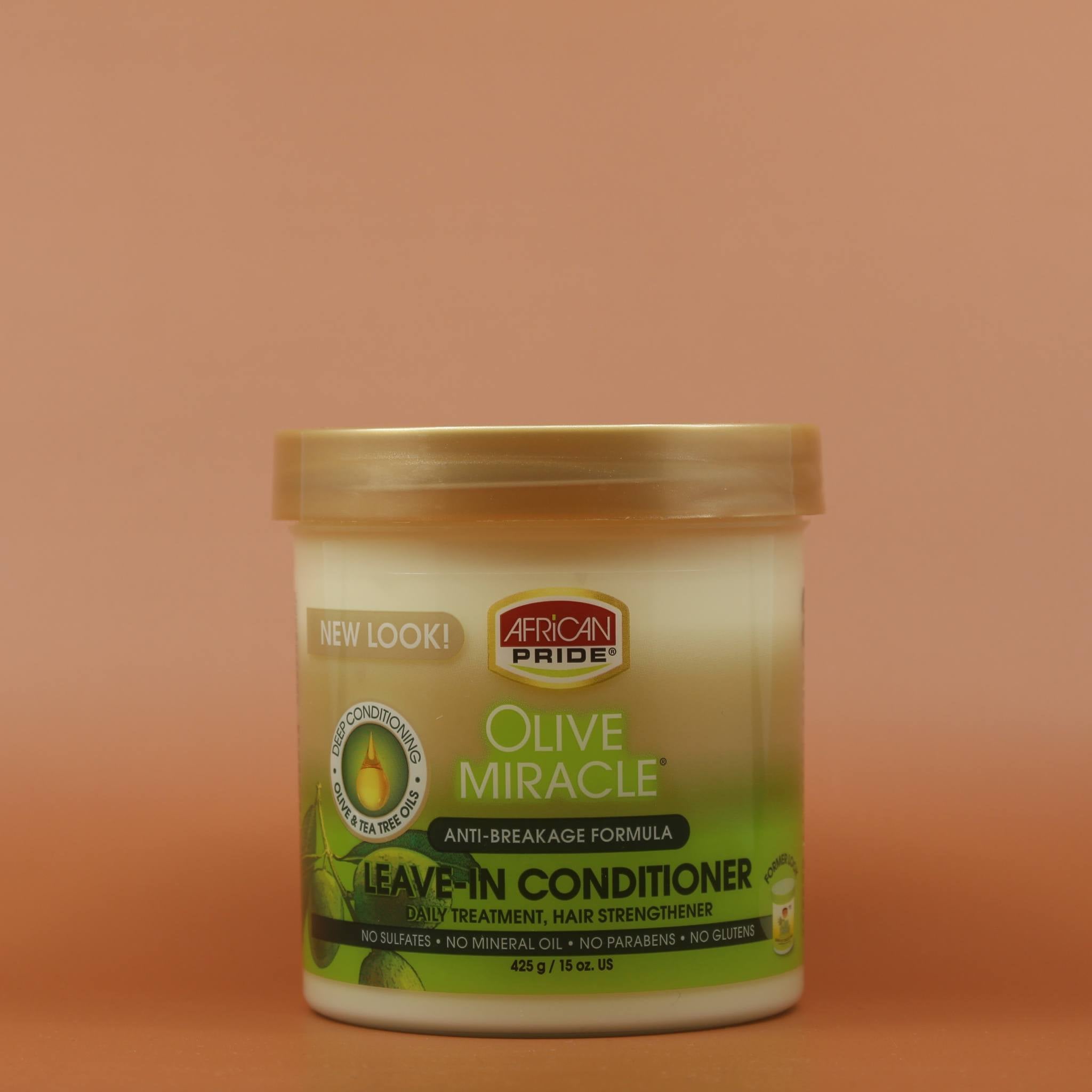 AFRICAN PRIDE Olive Miracle Leave-In 425g Behälter Vorderseite