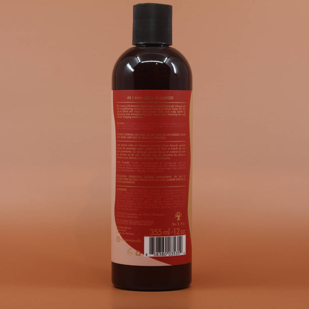 AS I AM Jamaican Black Castor Oil Shampoo 355ml Tube Rückseite
