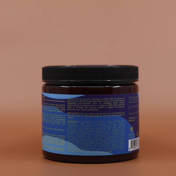 AS I AM Olive and Tee Tree Oil Co-Wash 454g Rückseite Blau