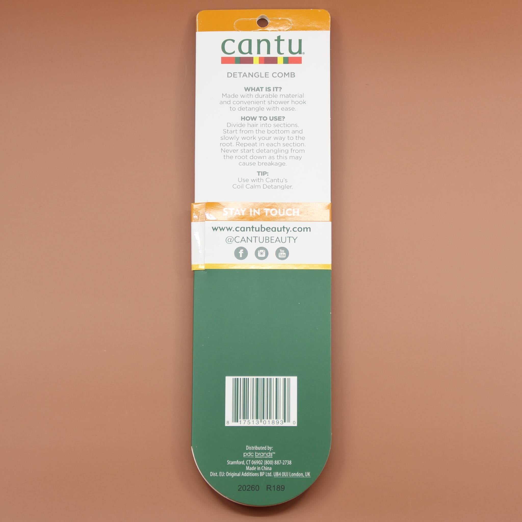 CANTU Detangle Wash Day Kamm Grau Hinten