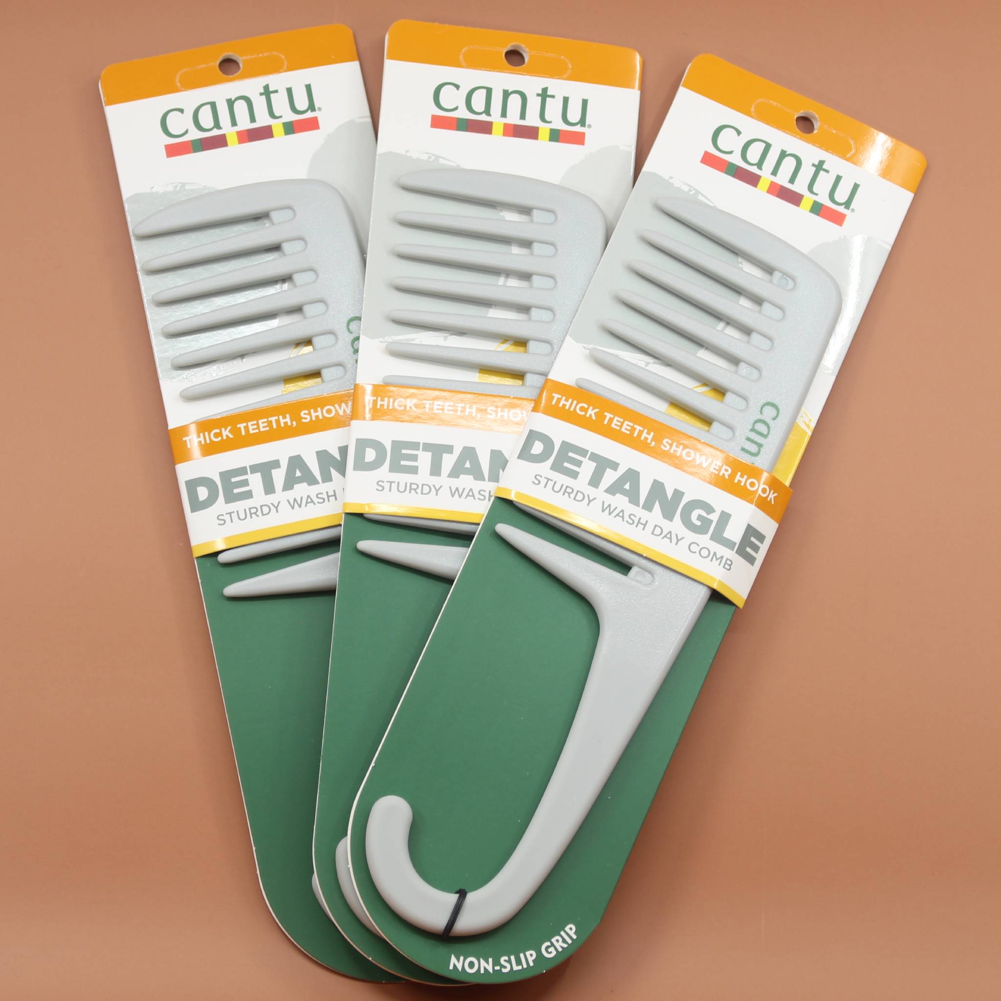 CANTU Detangle Wash Day Kamm Grau 3 Stück