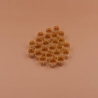 DREAMFIX Gold Metal Rhinestone Haar Perlen Ansicht Oben