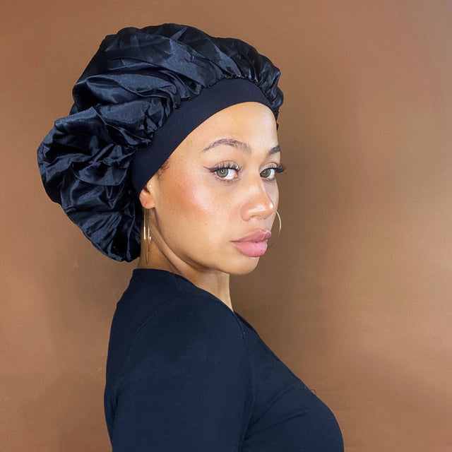 DREAMFIX Hair Bonnet XL Schwarz