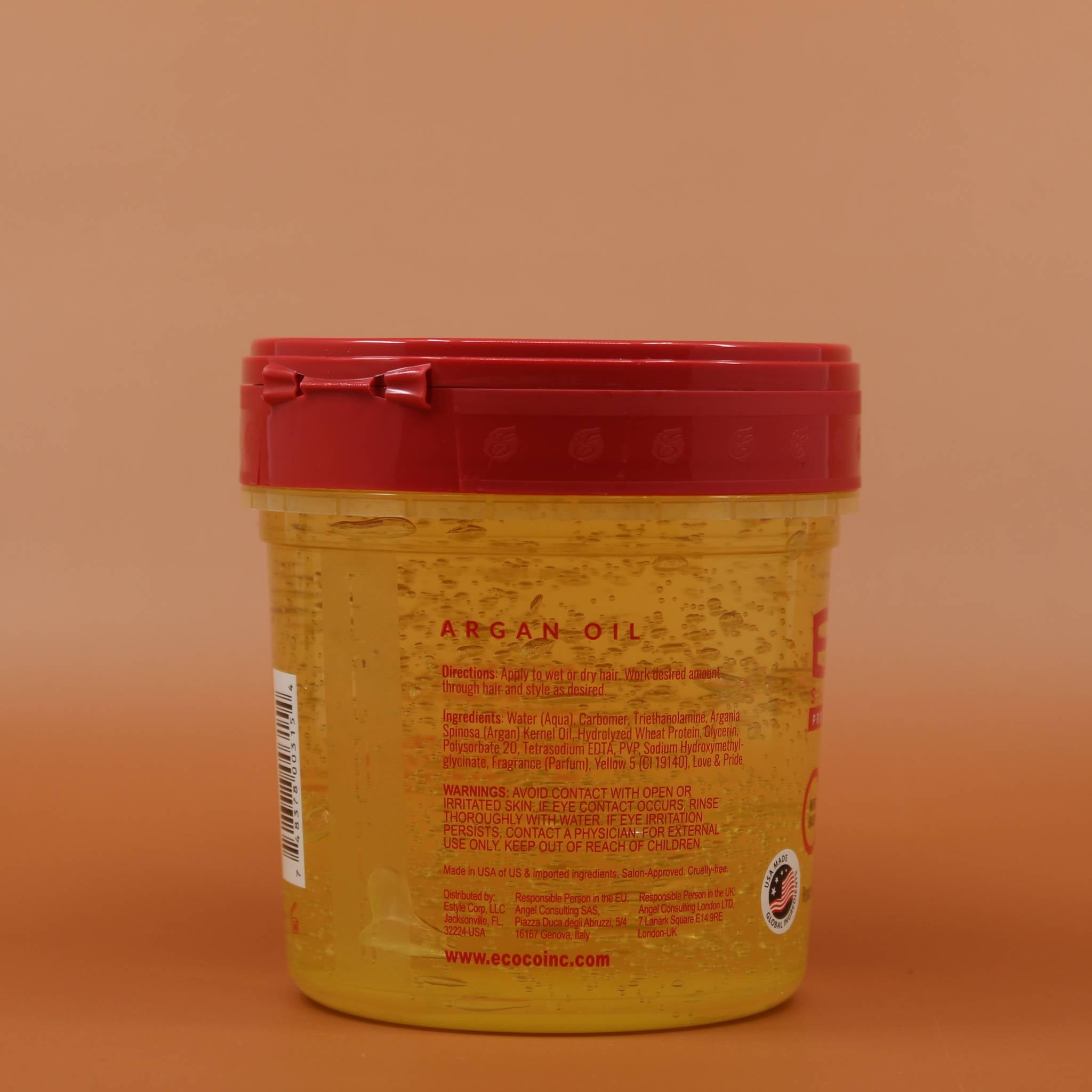 ECO STYLE Argan Oil Styling Gel 473ml Rückansicht