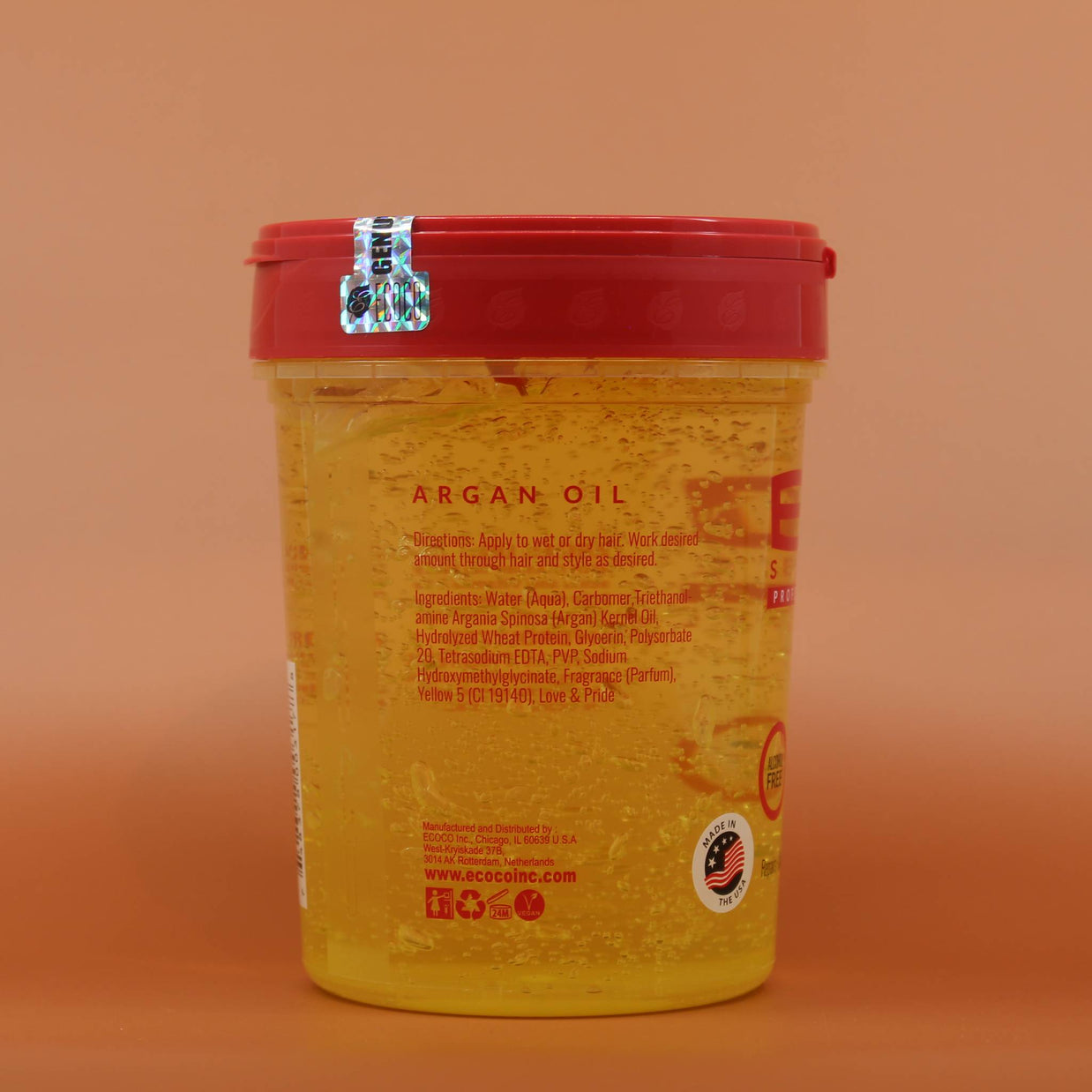 ECO STYLE Argan Oil Styling Gel 946ml Rückansicht