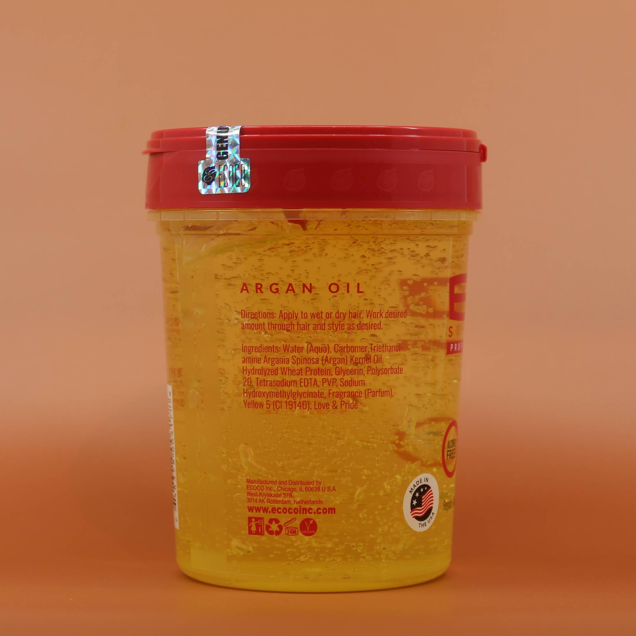ECO STYLE Argan Oil Styling Gel 946ml Rückansicht