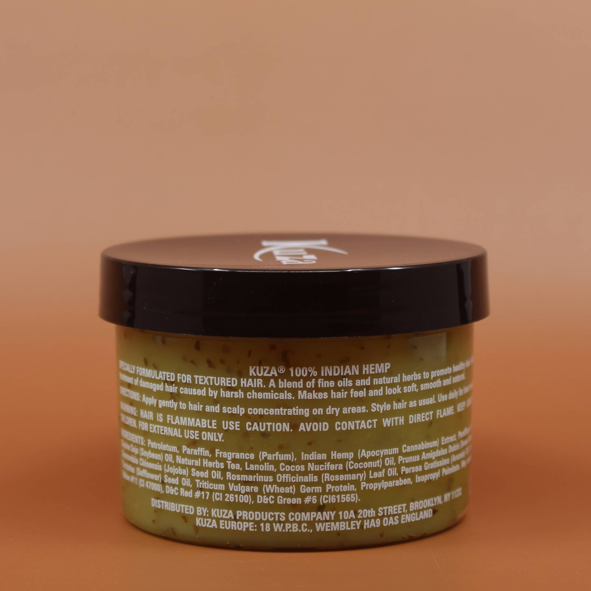 KUZA 100% Indian Hemp Hair and Scalp Treatment 226g Rückansicht