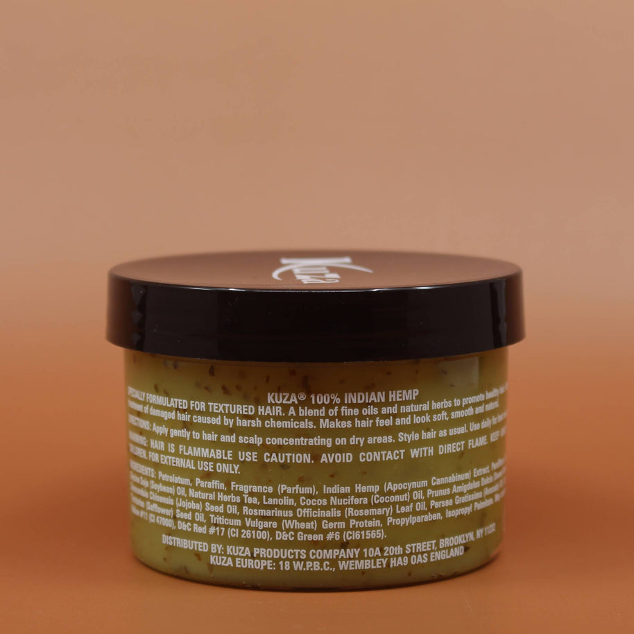 KUZA 100% Indian Hemp Hair and Scalp Treatment 226g Rückansicht