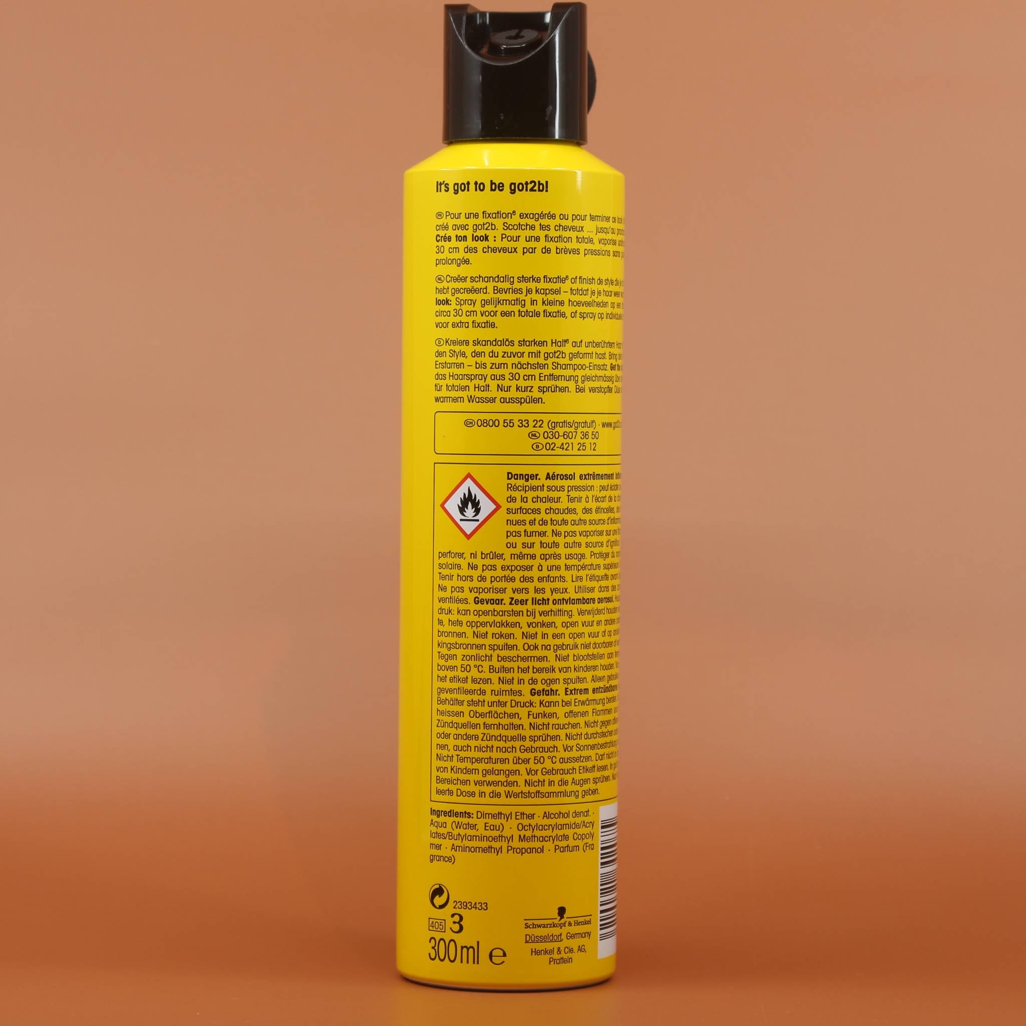 SCHWARZKOPF got2b Glued Freeze Spray 300ml Rückansicht