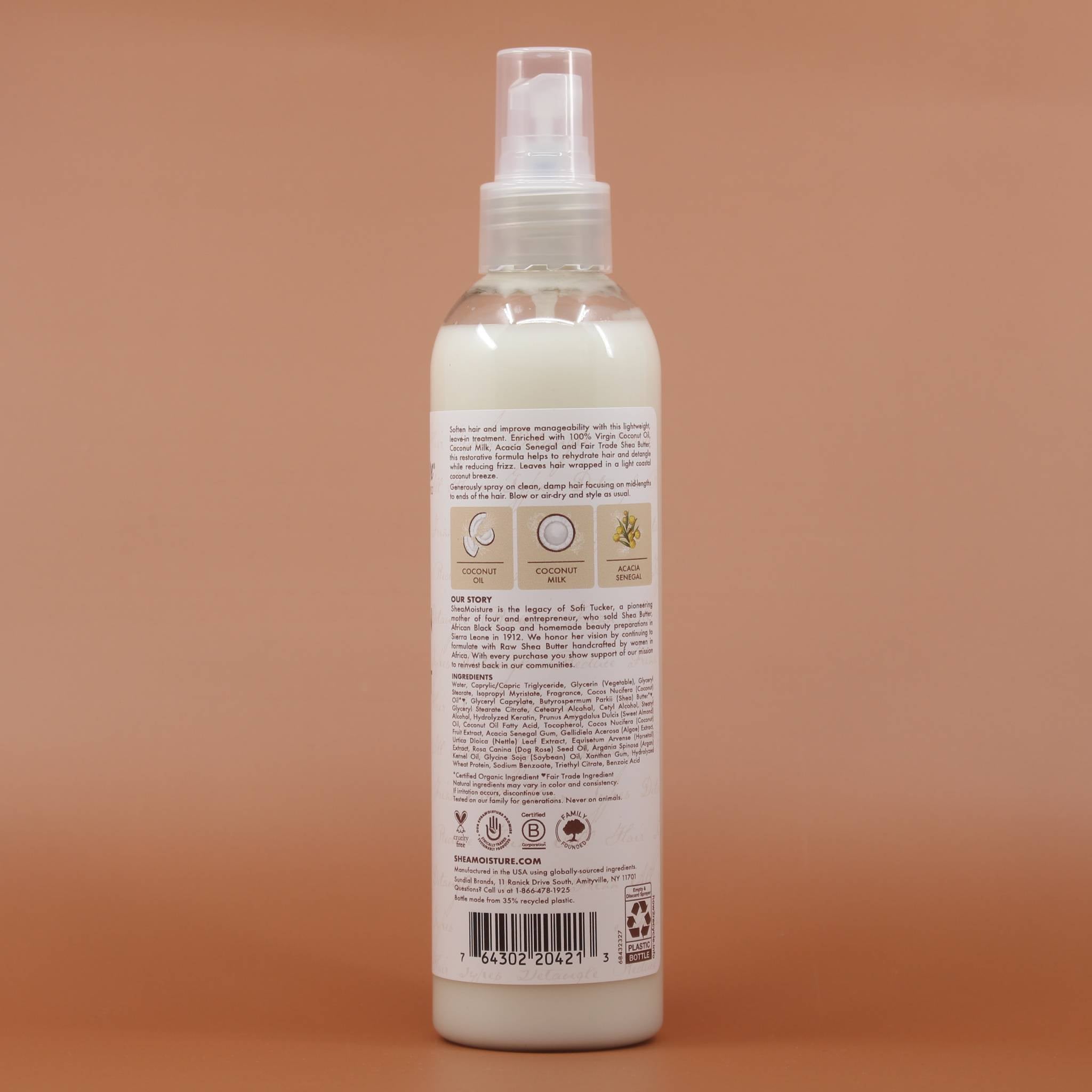 SHEA MOISTURE Coconut Daily Hydration Leave-In 237ml Rückansicht