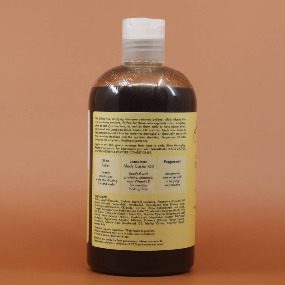 SHEA MOISTURE Jamaican Black Castor Oil Shampoo 384ml Rückansicht