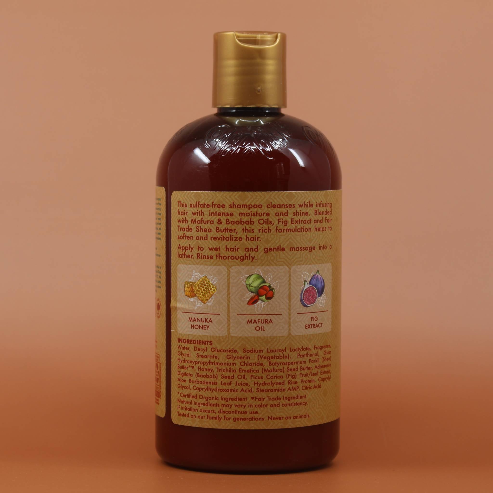 SHEA MOISTURE Manuka Honey Mafura Intensive Shampoo 384ml Rückansicht