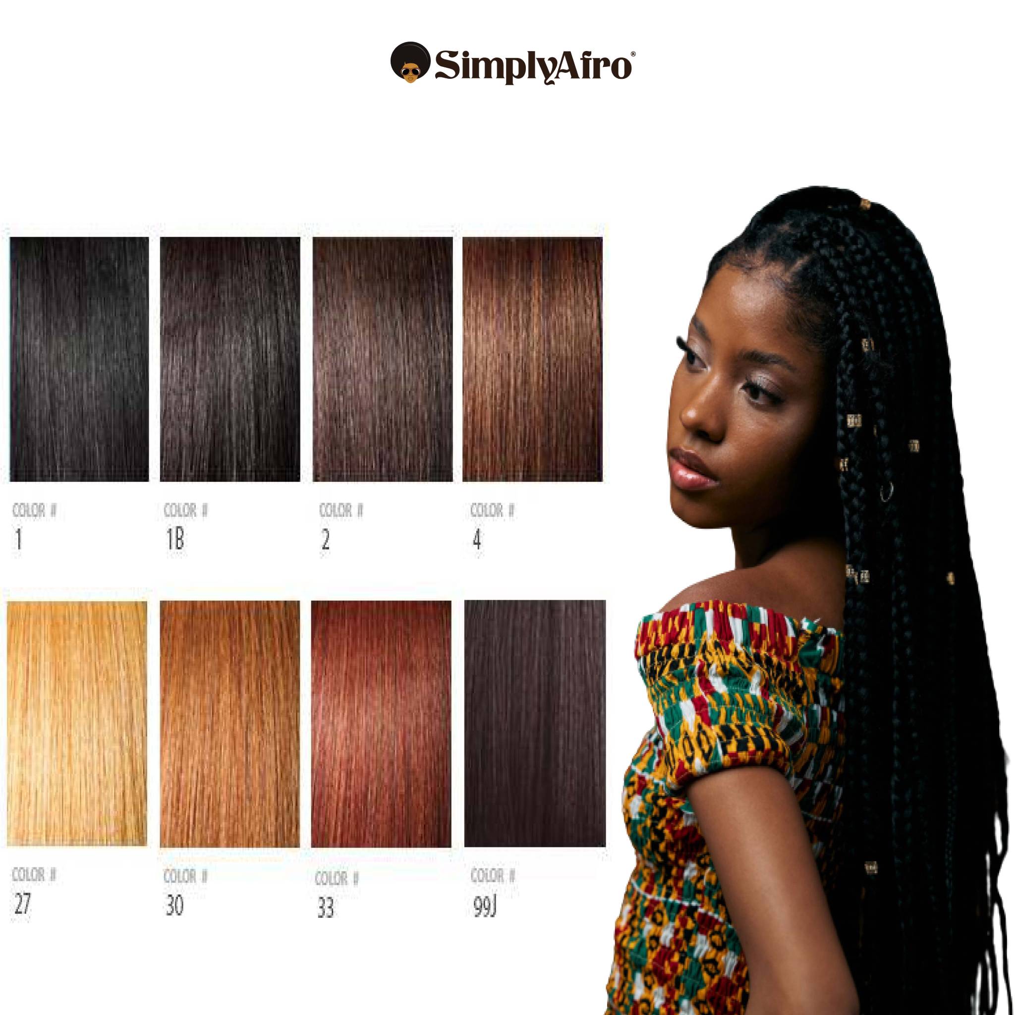 X-Pression Braiding Hair Farbe tiefes Schwarz #1