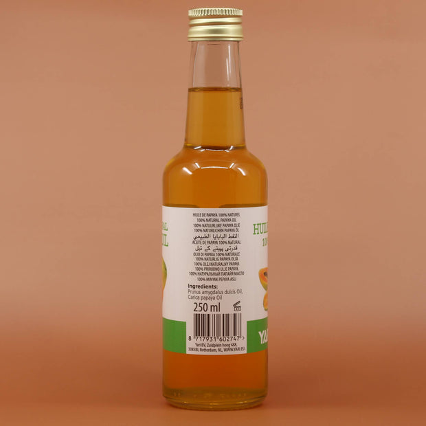 YARI 100% Natural Papaya Öl 250ml Rückansicht