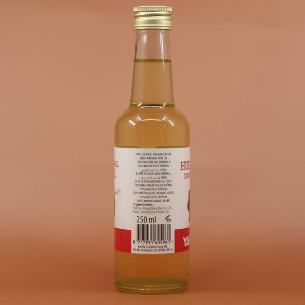 YARI 100% Natural Rose Öl 250ml Rückansicht
